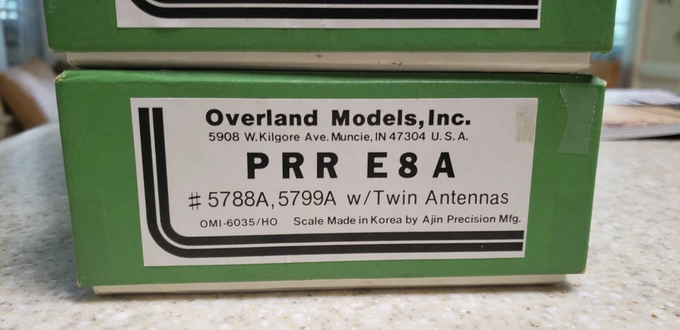OMI Overland Brass PRR 5886 5-Stripe E-8A w/ANT — photo 3